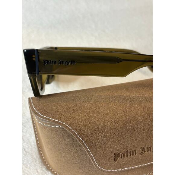 New Palm Angels Bodie Sunglasses Transparent Green main image 5